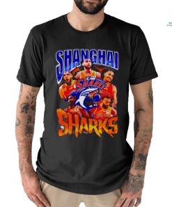 Shanghai Sharks players picture collage shirt