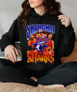 Shanghai Sharks players picture collage shirt