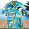 Surfing Blue And White Aloha 3D Hawaiian Shirt Gift For Men And Women