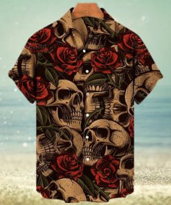 Skull And Rose Hawaiian Shirt