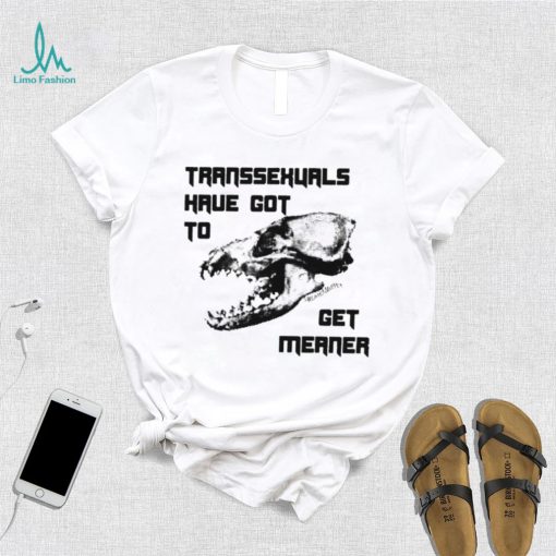 Skull Transsexuals have got to gget meaner art shirt
