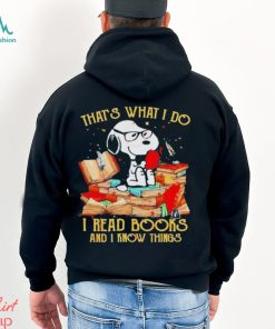 Snoopy That’s What I Do I Read Books And I Know Things 2023 Vintage Shirt