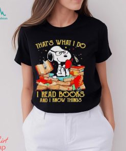 Snoopy That’s What I Do I Read Books And I Know Things 2023 Vintage Shirt