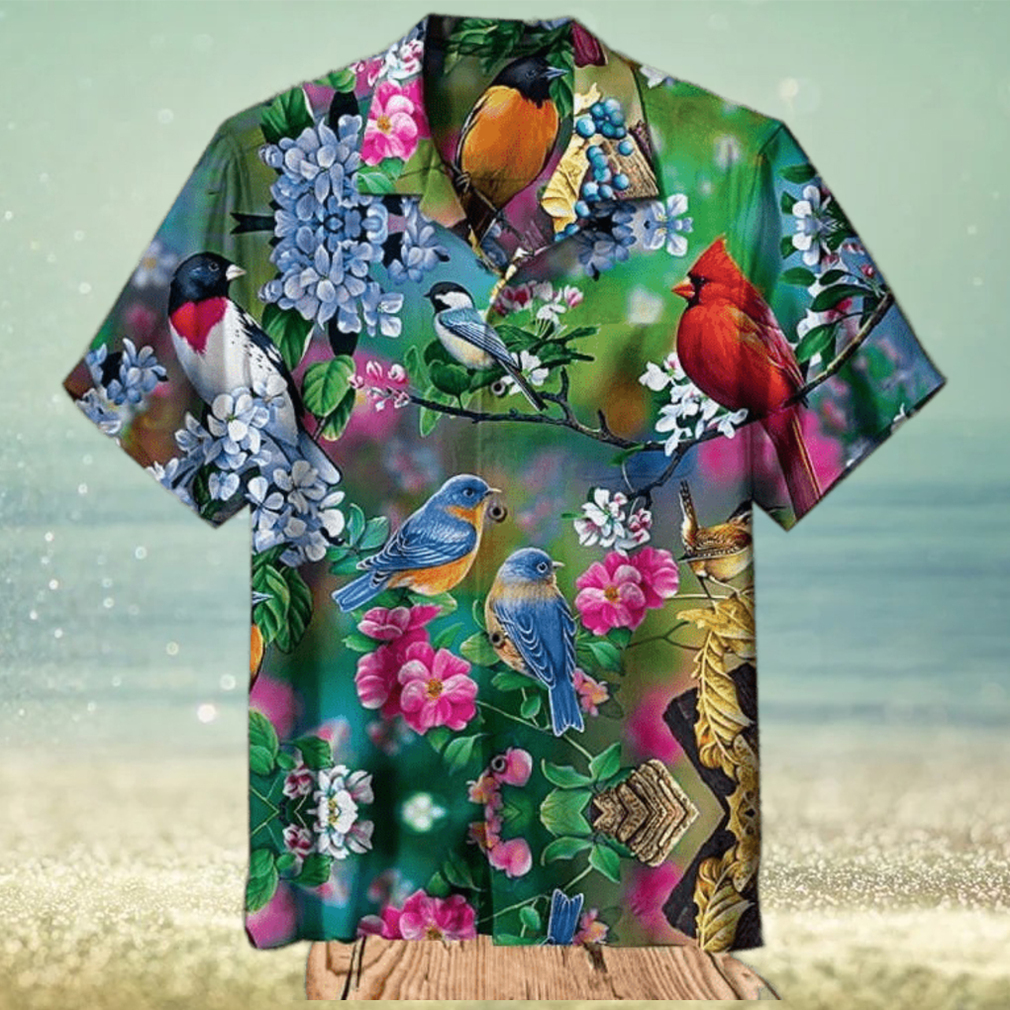Songbird Collage Hawaiian Shirt Songbird Collage Hawaiian Shirt