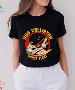 Space Fleet Uss Callister Round Black Mirror Shirt