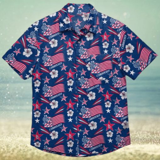 St Louis Cardinals Americana Hawaiian Shirt