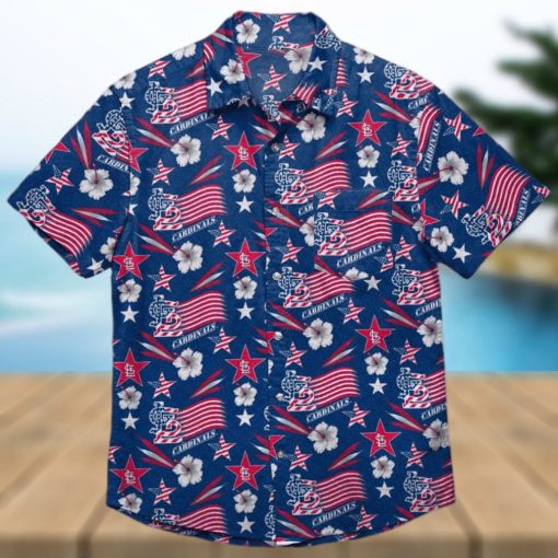 St Louis Cardinals Americana Hawaiian Shirt