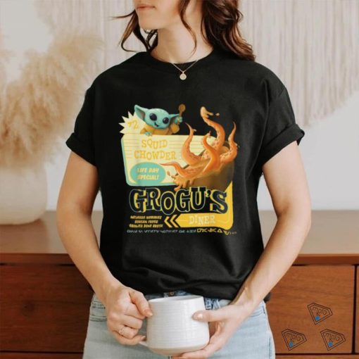 Star Wars Grogu’s Diner Squid Chowder The Mandalorian Grogu T Shirt