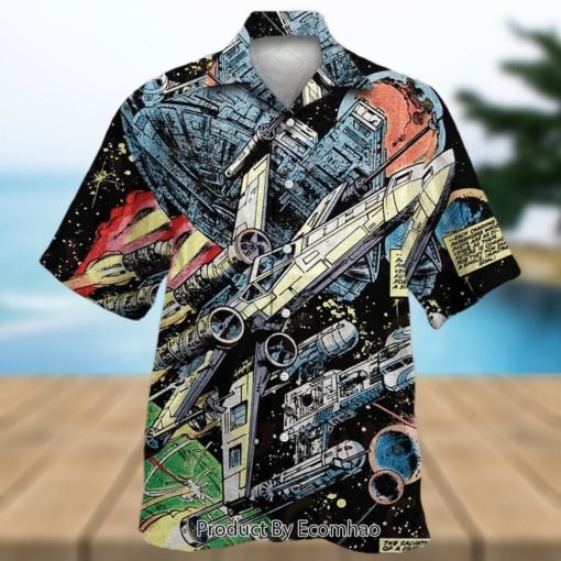 Star Wars Han Solo Spaceship Hawaiian Shirt