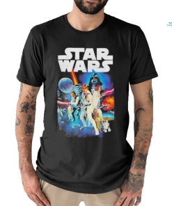 Star Wars Vintage Cast Poster T Shirt