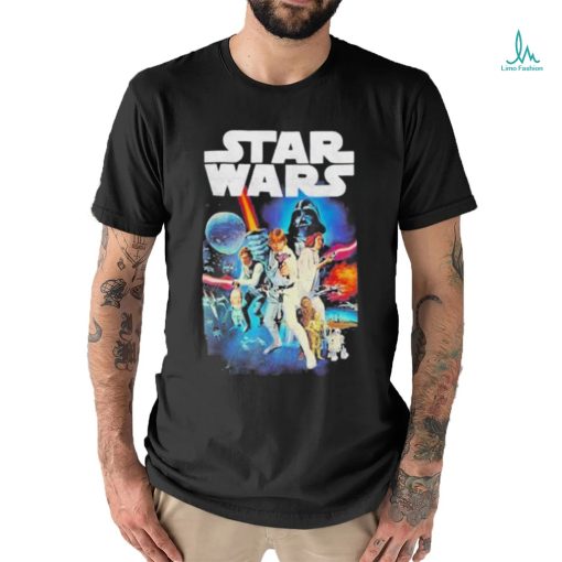 Star Wars Vintage Cast Poster T Shirt