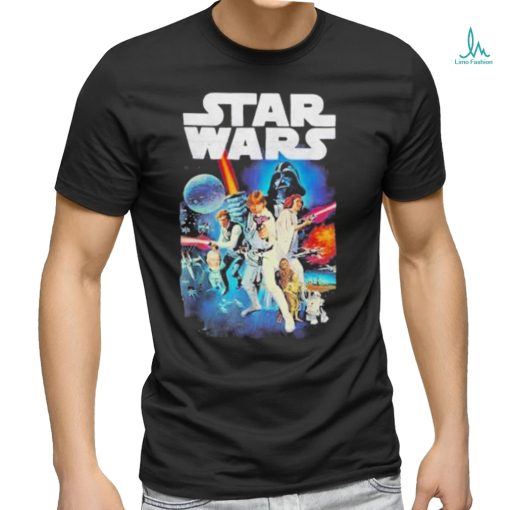 Star Wars Vintage Cast Poster T Shirt