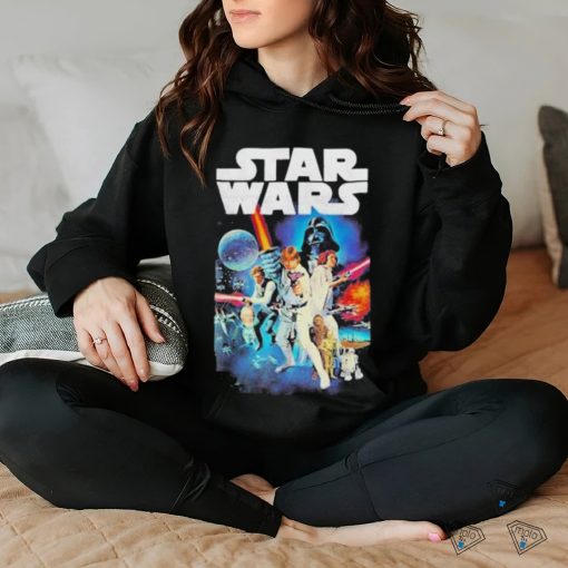Star Wars Vintage Cast Poster T Shirt
