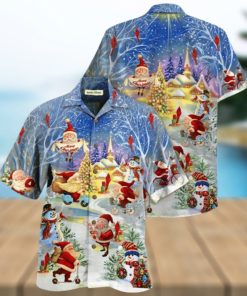 Stay Cool Santa Claus Hawaiian Shirt