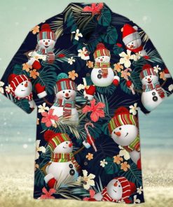 Stay Cool Snowman In Christmas Day Hawaiian Shirt