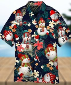 Stay Cool Snowman In Christmas Day Hawaiian Shirt