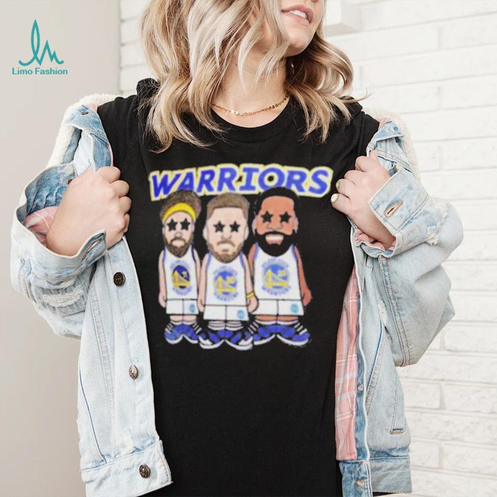 Steph Curry Klay Thompson And Draymond Green Golden State Warriors Pro Standard Multi Lineup Shirt Steph Curry Klay Thompson And Draymond Green Golden State Warriors Pro Standard Multi Lineup Shirt