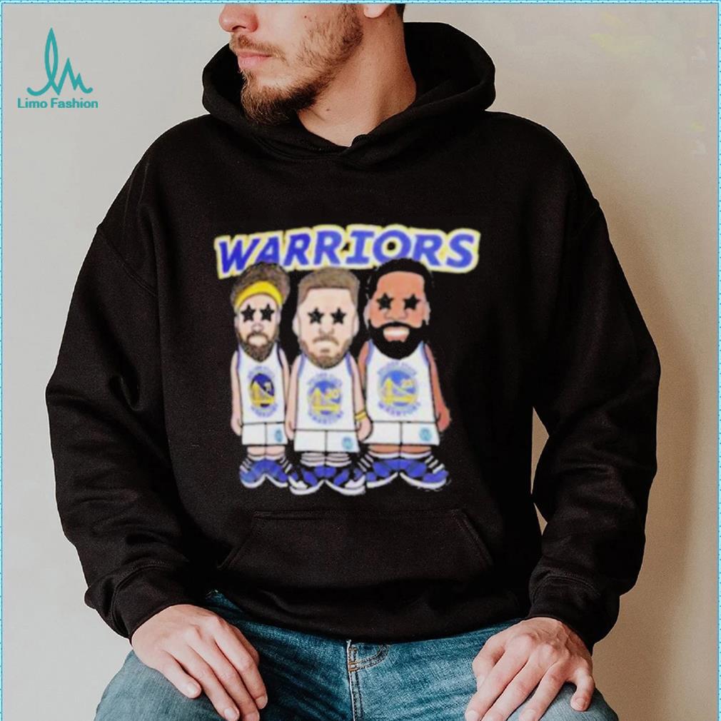 Steph Curry Klay Thompson And Draymond Green Golden State Warriors Pro Standard Multi Lineup Shirt Steph Curry Klay Thompson And Draymond Green Golden State Warriors Pro Standard Multi Lineup Shirt