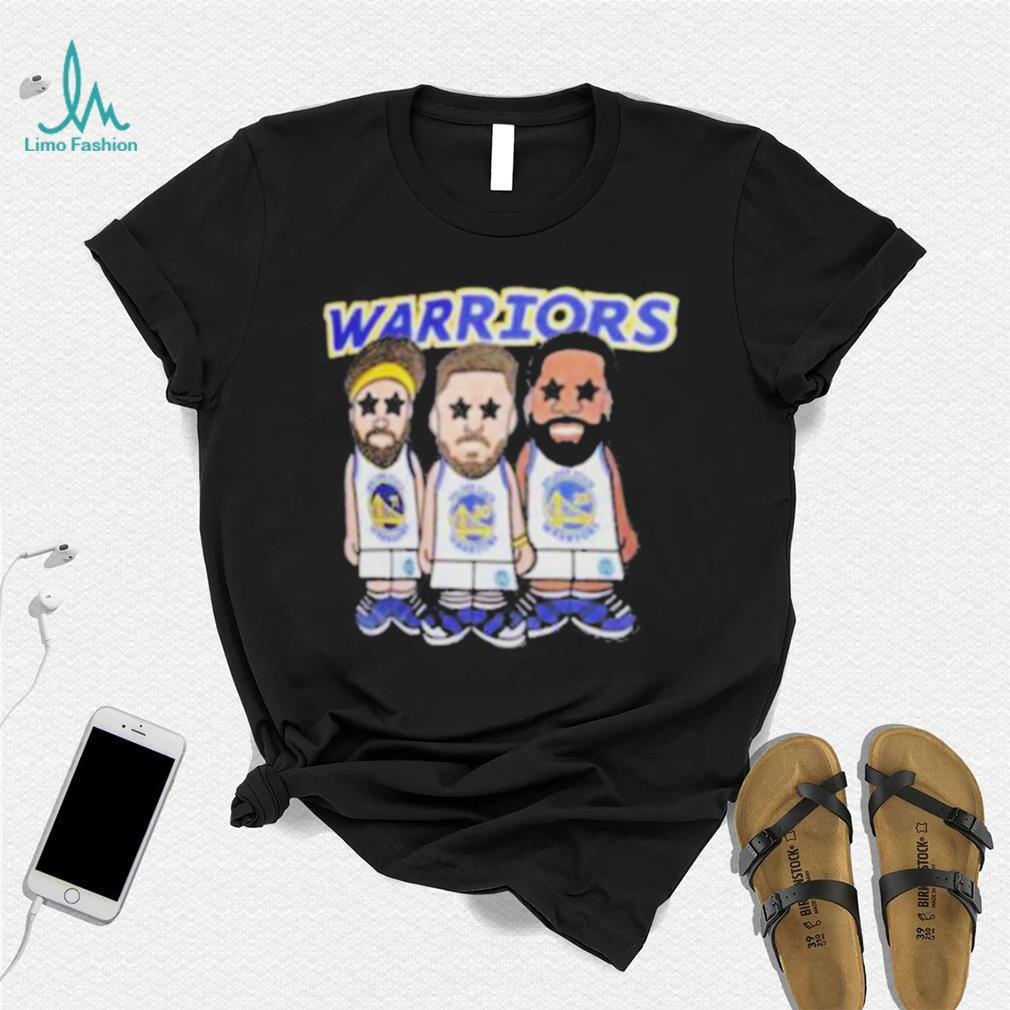Steph Curry Klay Thompson And Draymond Green Golden State Warriors Pro Standard Multi Lineup Shirt Steph Curry Klay Thompson And Draymond Green Golden State Warriors Pro Standard Multi Lineup Shirt