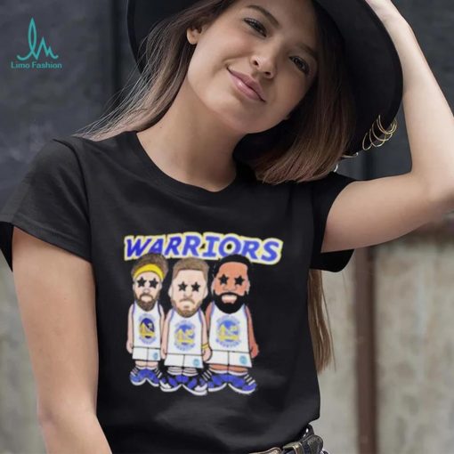 Steph Curry Klay Thompson And Draymond Green Golden State Warriors Pro Standard Multi Lineup Shirt