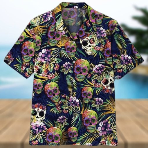 Sugar Skull Aloha 3D Hawaiian Shirt For Men And Women