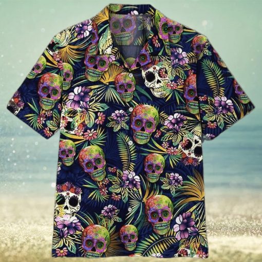 Sugar Skull Aloha 3D Hawaiian Shirt For Men And Women