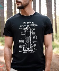 Sun Boat 15 Starship Schematics Shirt