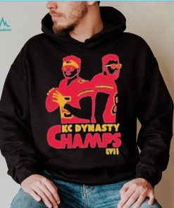 Super Bowl Lvii Champions Kc Dynasty Champs Mahomes Kelce Kansas City Football shirt
