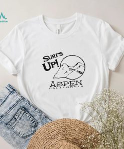 Surfs up Aspen California art logo shirt