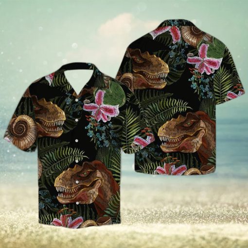 T Rex Tropical Hawaiian Shirt