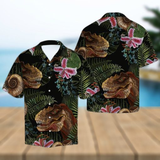 T Rex Tropical Hawaiian Shirt