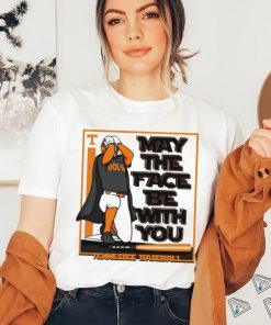 Tennessee Volunteers Baseball may the face be with you art shirt
