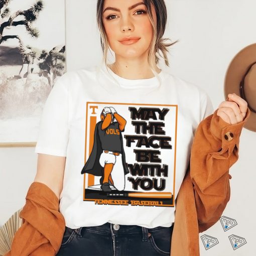 Tennessee Volunteers Baseball may the face be with you art shirt