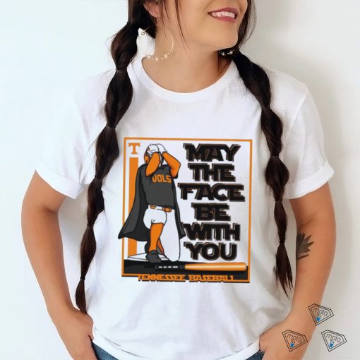 Tennessee Volunteers Baseball may the face be with you art shirt