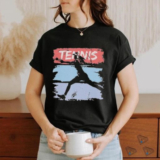 Tennis Lover Retro Color Tennis Player Female Woman Girl Mother 89 Tennis Player Shirt