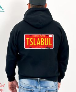 Tesla Bull License Plate Shirt