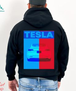 Tesla Rear End Red & Blue Art Shirt