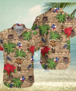 Texas Insignia Aloha Hawaiian Shirts Gift For Summer Vacation