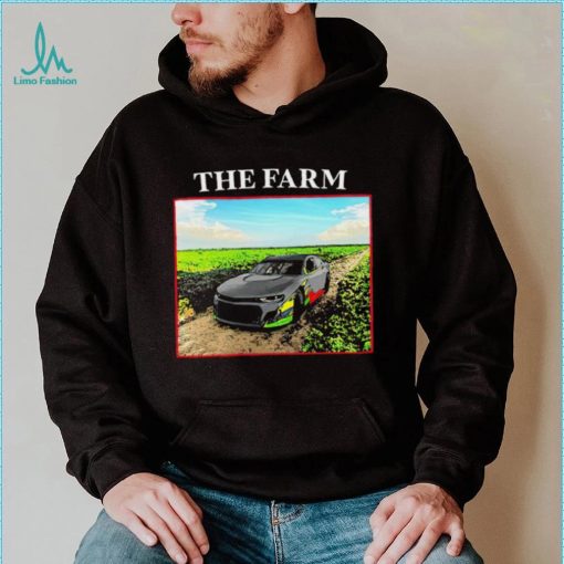The Farm Melon Man Brand racing car shirt