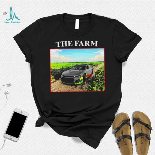 The Farm Melon Man Brand racing car shirt