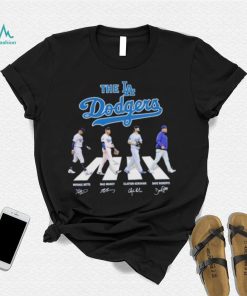 The Los Angeles Dodgers Betts Muncy Kershaw and Roberts abbey road 2023 signatures shirt