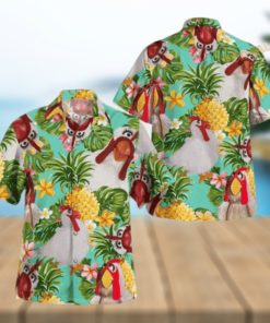 The Muppet Camilla The Chicken Pineapple Tropical 3D Funny Hawaiian Shirt