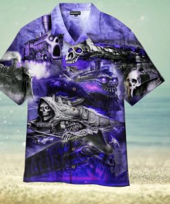 The Skull Storm Trains Hawaiian Shirt