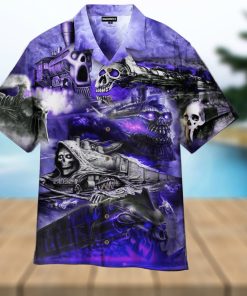 The Skull Storm Trains Hawaiian Shirt