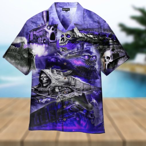 The Skull Storm Trains Hawaiian Shirt