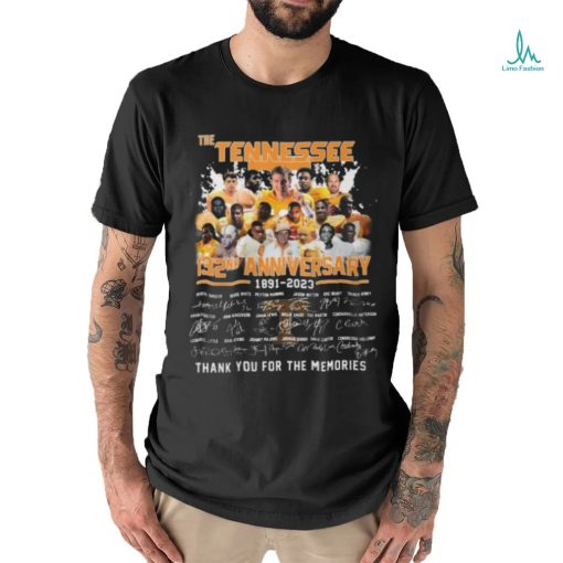 The Tennessee 132 Anniversary 1891 2023 Thank You For The Memories T  Shirt