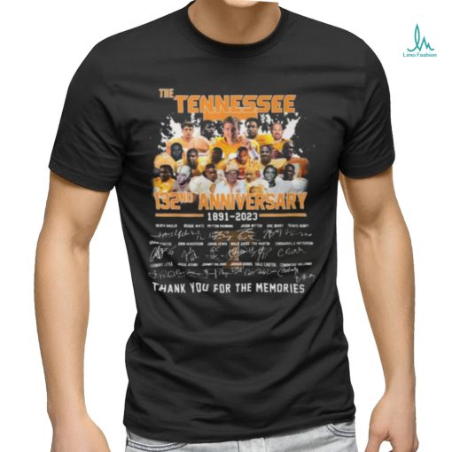 The Tennessee 132 Anniversary 1891 2023 Thank You For The Memories T  Shirt