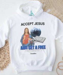 Thetroublecompany Accept Jesus And Get A Free Playstation 1 Long Sleeve Tee Shirt
