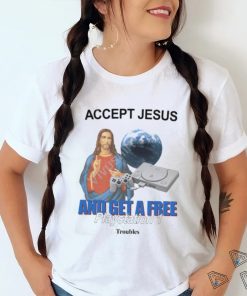 Thetroublecompany Accept Jesus And Get A Free Playstation 1 Long Sleeve Tee Shirt