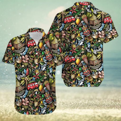 Tiki Doodles Hawaiian Shirt